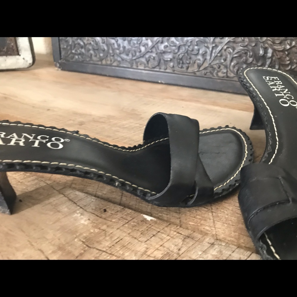 Franco Sarto black sandals size 7.5